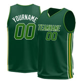 Custom Green Basketball Jersey Design Your Own Mesh Athletic Performance Shirts
